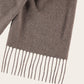 Cashmere shawl met geborduurd logo | Bruin