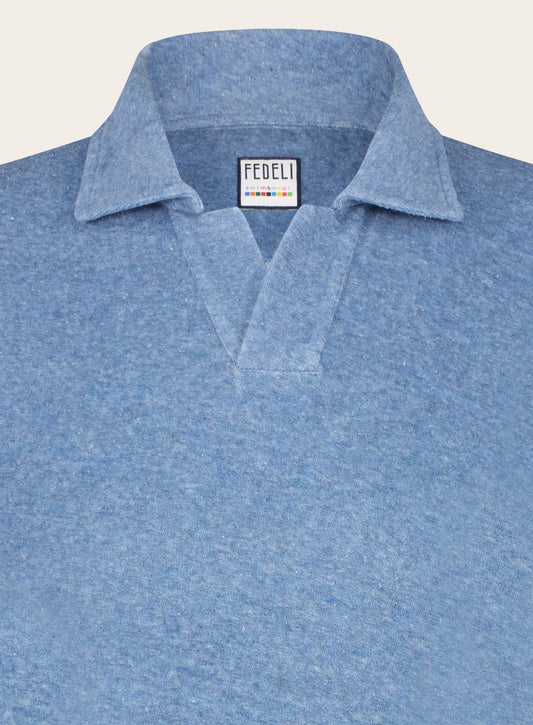 Knopfloses Frottee-Polo