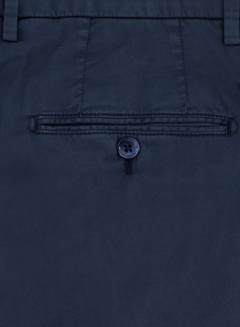 Slim-fit pantalon van katoen | FULL_WIDTH | BLUE NAVY