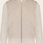Slim-fit wollen zip jack | L.BEIGE