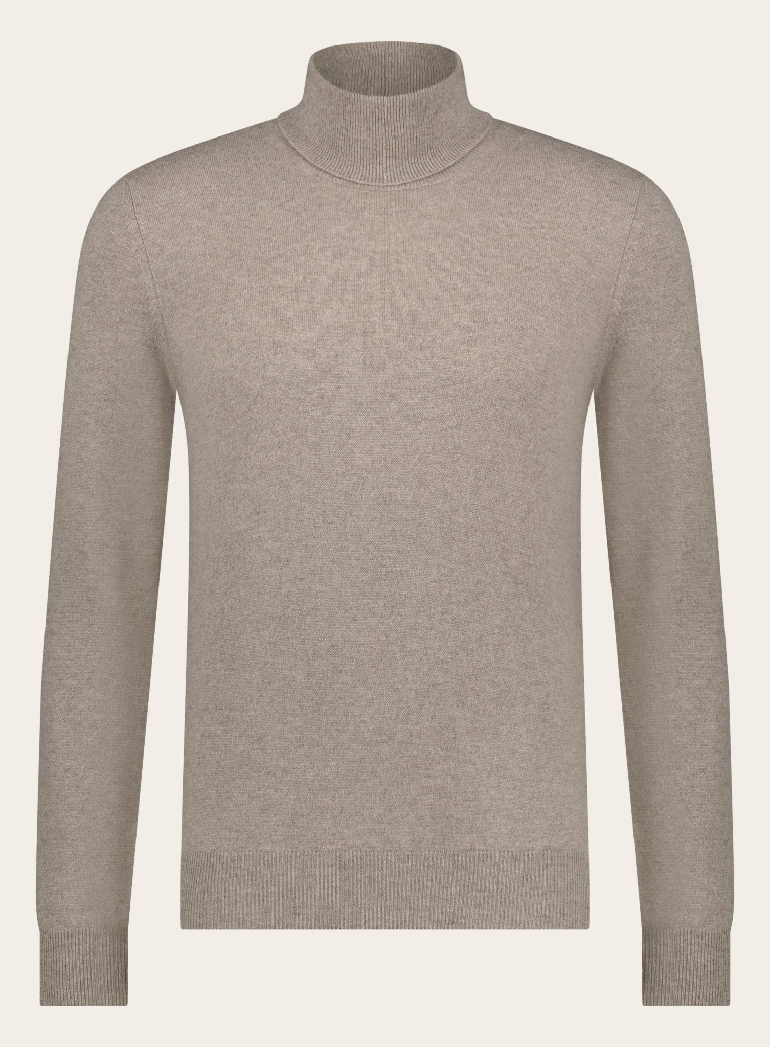 Slim-fit cashmere coltrui | Beige