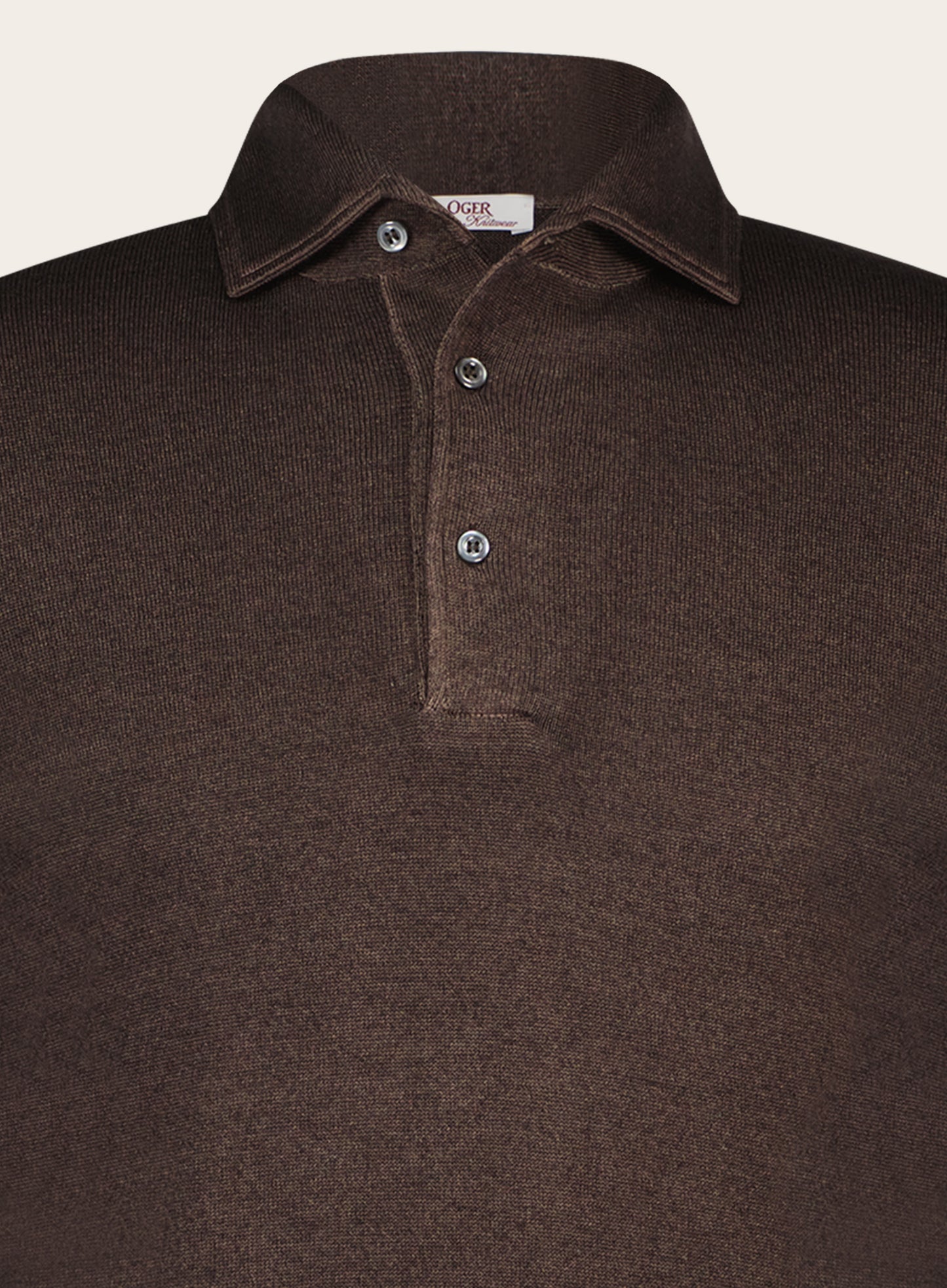 Slim-fit lange mouwen polo