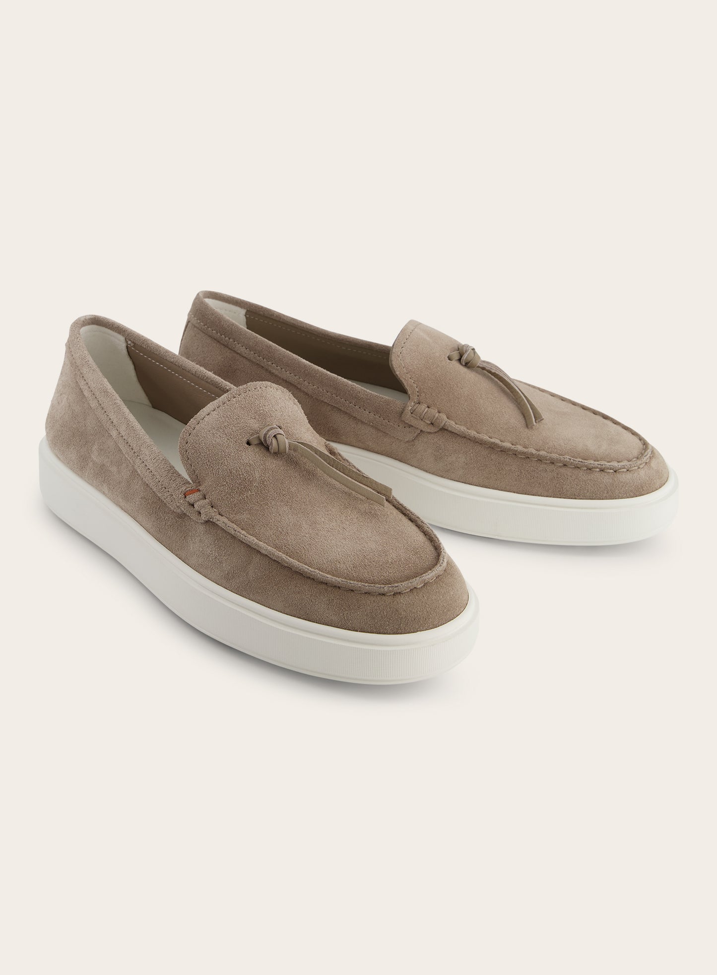 Suède Clean Icon tassel loafers | TAUPE