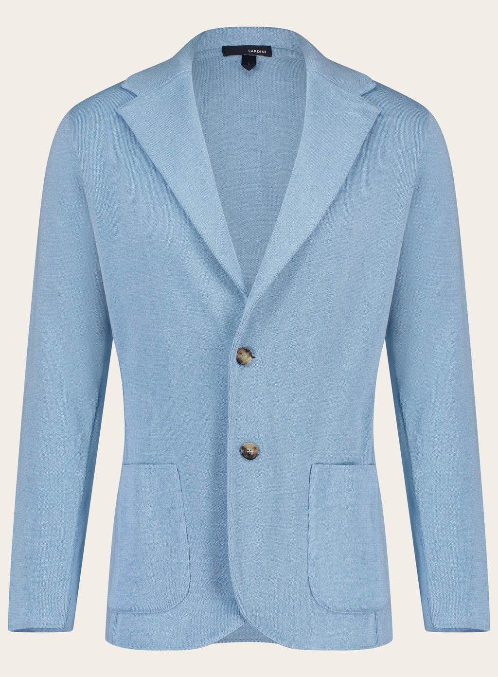 Slim-fit katoenen jasje | L.Blauw