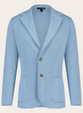 Slim-fit katoenen jasje | L.Blauw