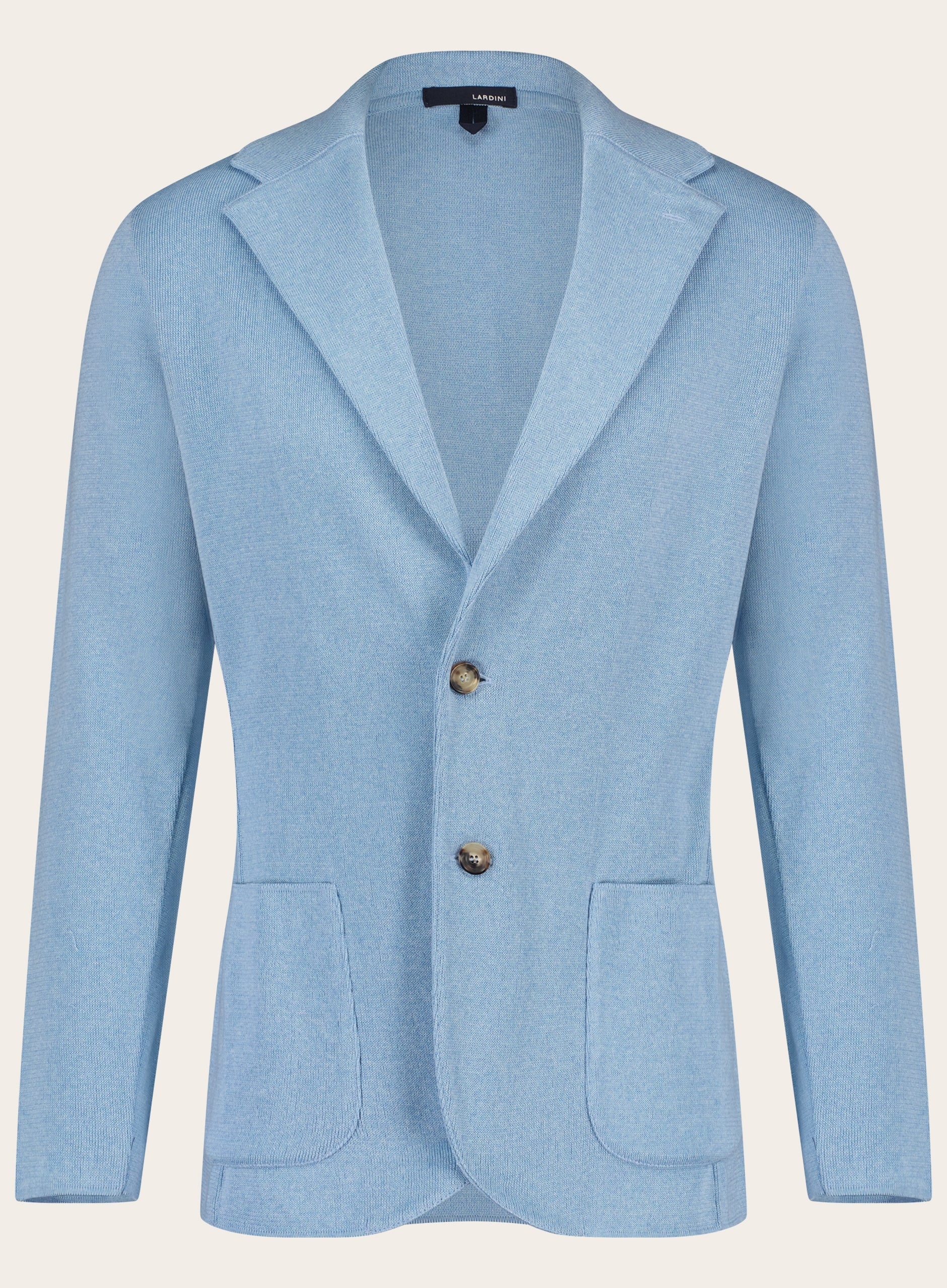 Slim-fit katoenen jasje | L.Blauw