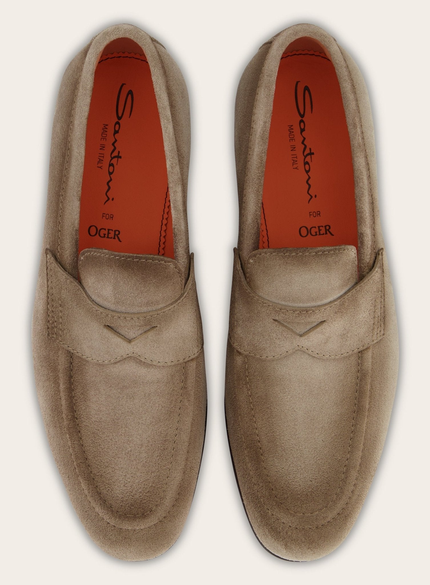 Suéde Carlos penny loafers | TAUPE