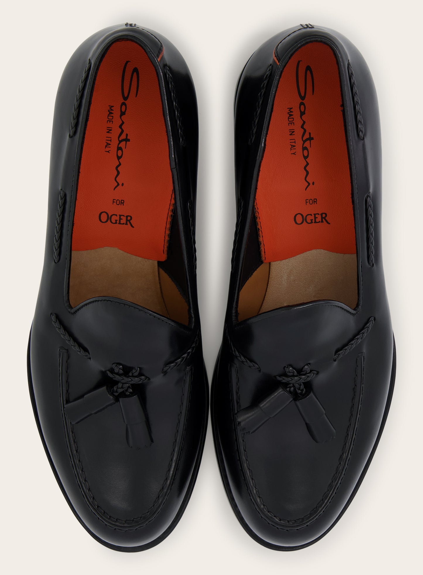 Lederen Hill tassel loafers