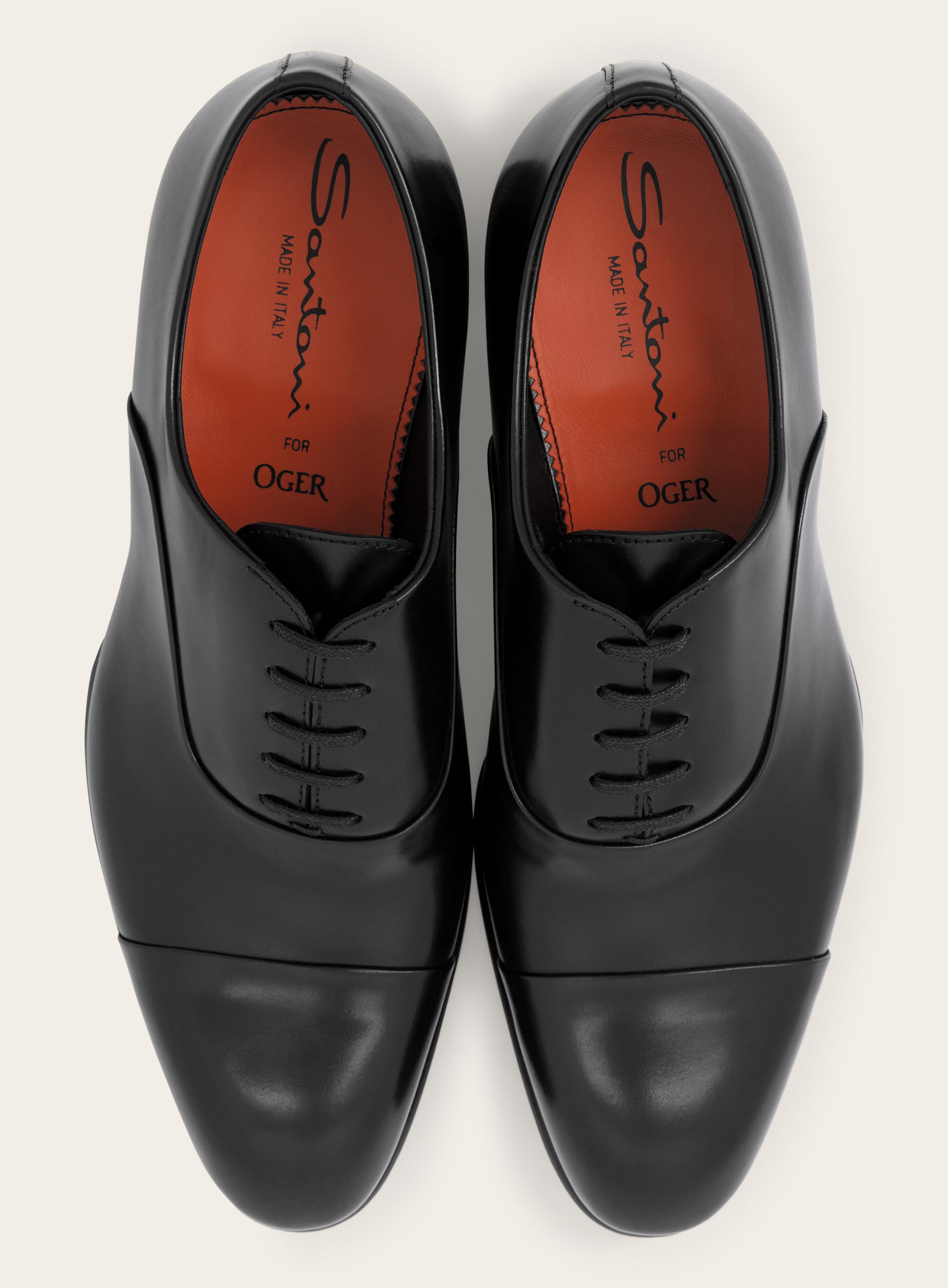Laklederen Carter oxford veterschoenen | Zwart 