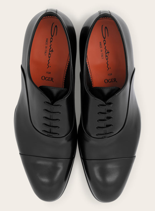 Laklederen Carter oxford veterschoenen | Zwart 